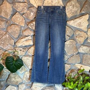 Mid rise studded flare jeans nwot